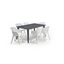Voir la diapositive 6 : ALLIBERT JARDIN ALLIBERT JARDIN Table Lima 160 6 personnes - Design contemporain - Graphite