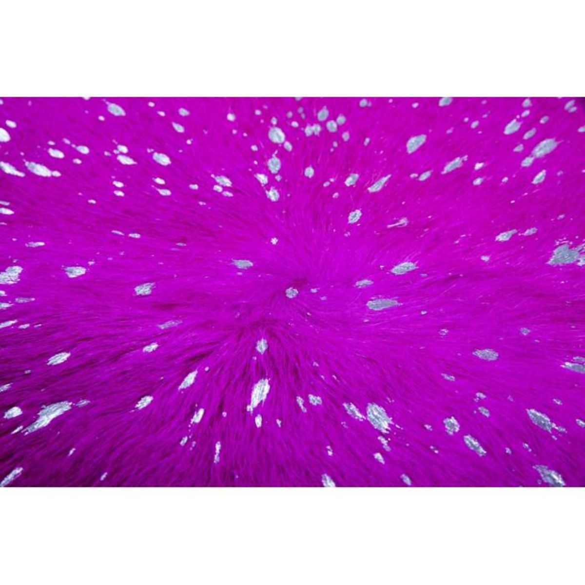 Paris Prix Tapis Peau de Vache  Glam  Violet & Argent