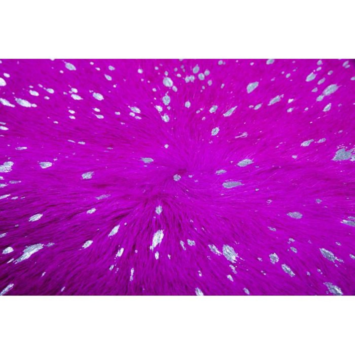 Paris Prix Tapis Peau de Vache  Glam  Violet & Argent