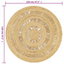 Voir la diapositive 6 : VIDAXL Tapis fait a la main Jute tressee 90 cm