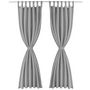 Voir la diapositive 2 : VIDAXL Rideau occultant avec boucles 2 pcs 140 x 175 cm Gris