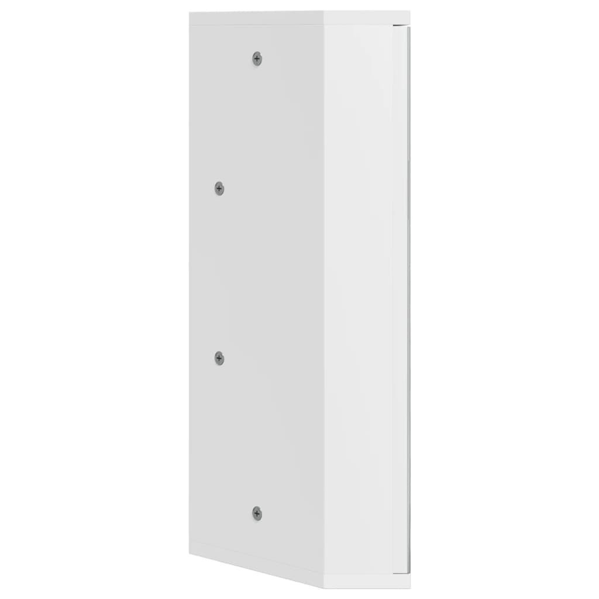 Voir la diapositive 5 : VIDAXL Armoire de bain a miroir d'angle blanc 30x24x60 cm