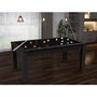 Voir la diapositive 6 : Paris Prix Table de Billard Convertible  Ohio  185cm Noir Grainé
