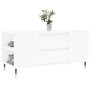 Voir la diapositive 3 : VIDAXL Table basse blanc 102x44,5x50 cm bois d'ingenierie