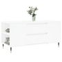Voir la diapositive 3 : VIDAXL Table basse blanc 102x44,5x50 cm bois d'ingenierie