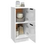 Voir la diapositive 4 : VIDAXL Buffet Blanc brillant 30x30x70 cm Bois d'ingenierie