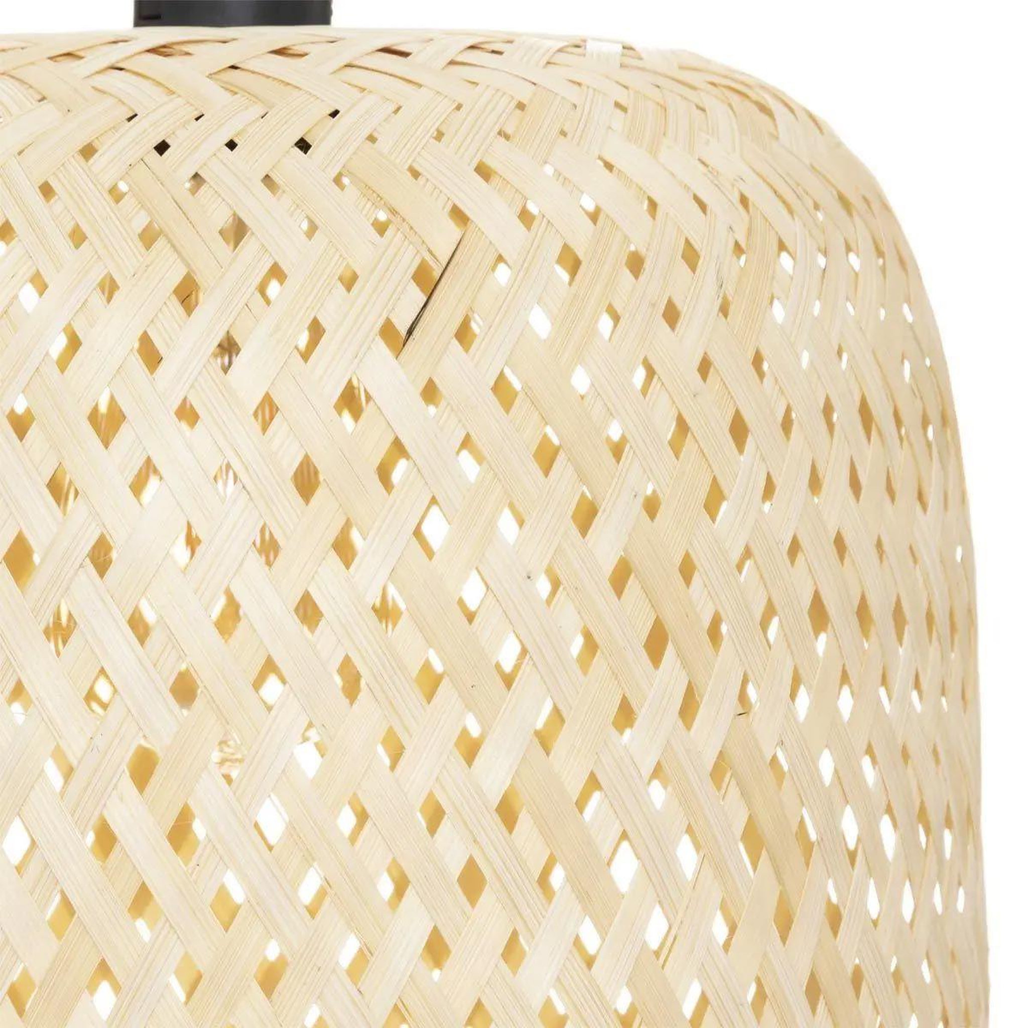 Voir la diapositive 2 : ATMOSPHERA Lampe suspension  alicante  36cm beige & noir
