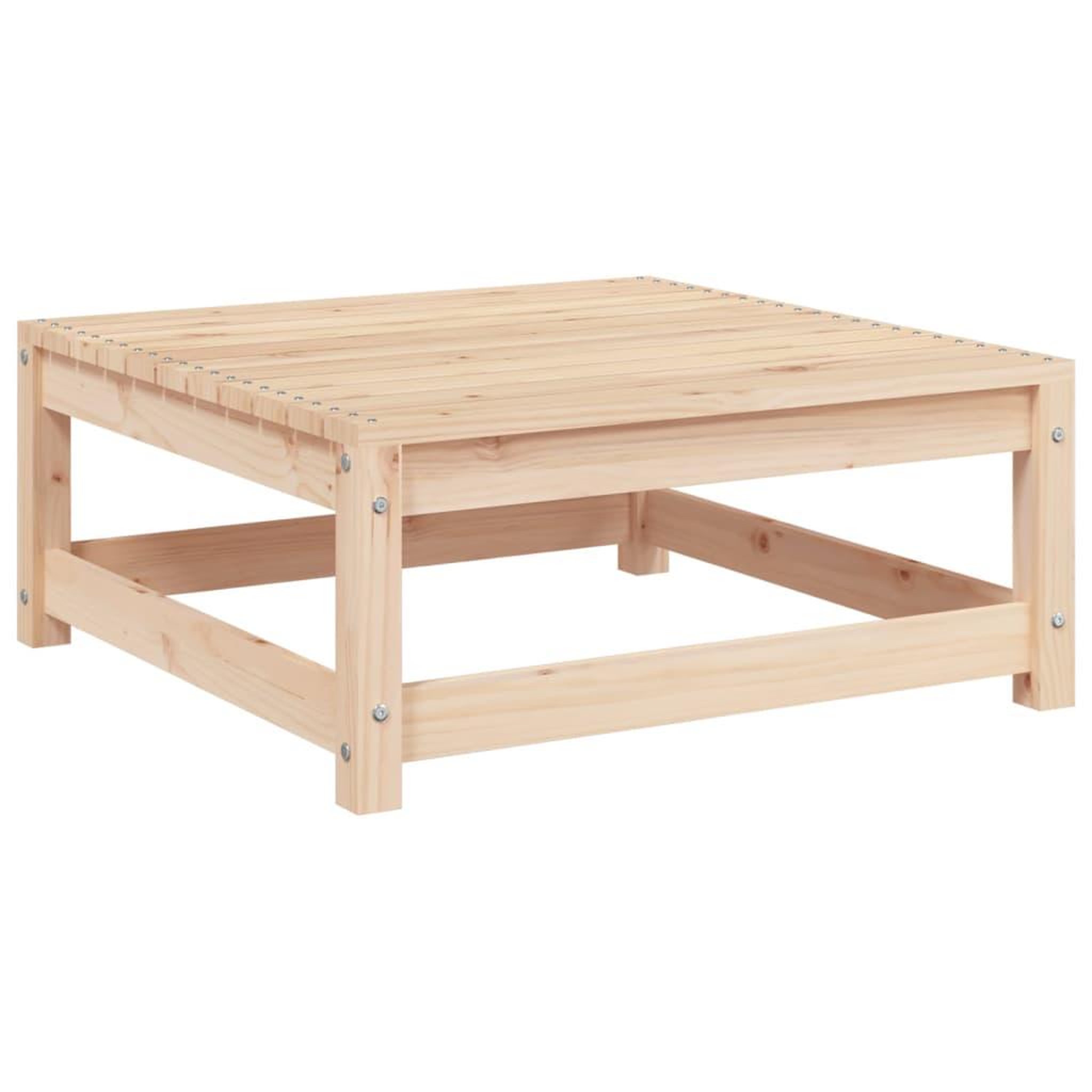 Voir la diapositive 2 : VIDAXL Repose-pied de jardin 70x70x30 cm bois de pin massif