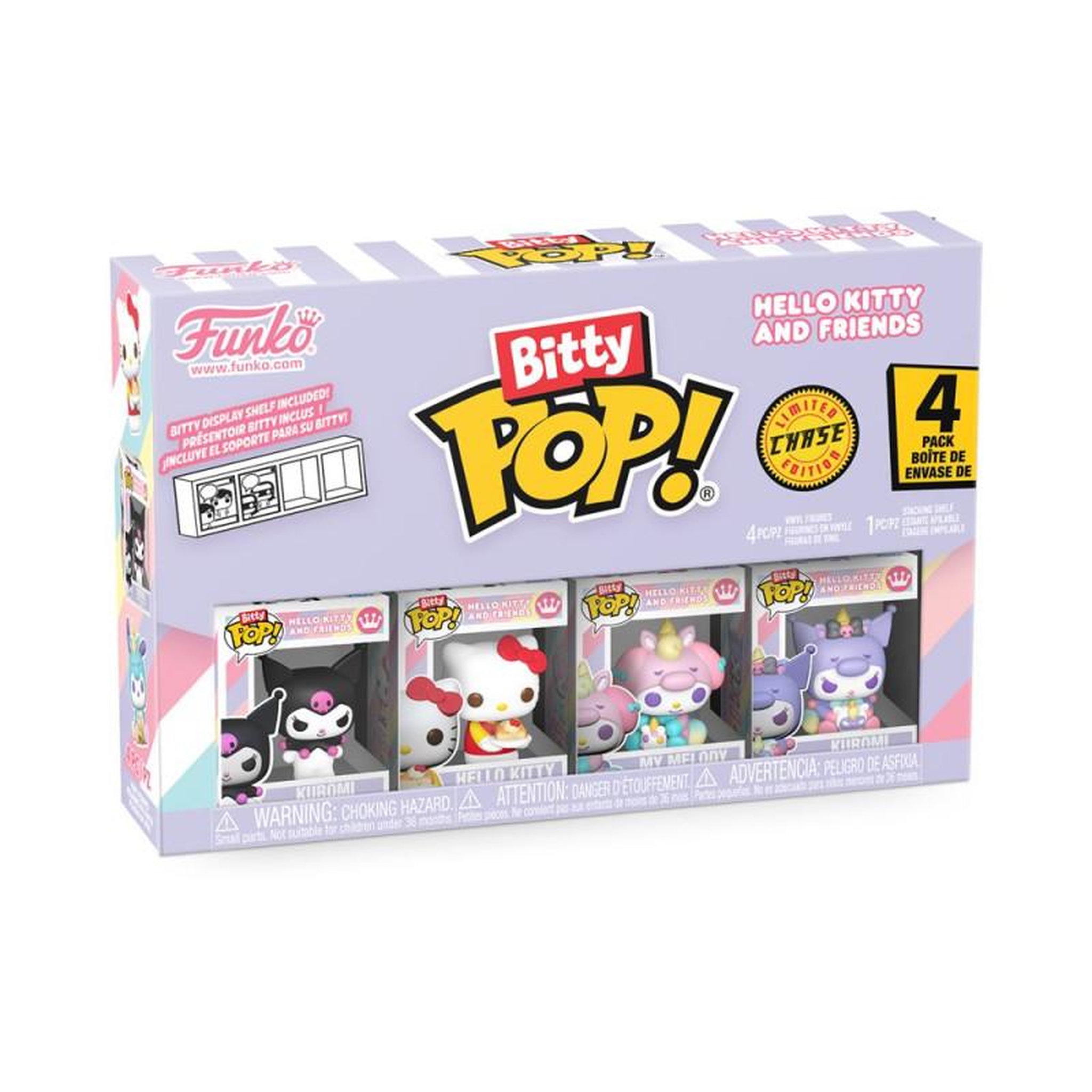 Funko Pack de 4 Figurines Funko Bitty Pop Hello Kitty and Friends Kuromi