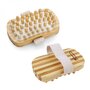 Voir la diapositive 1 : VIVEZEN Lot de 2 brosses de massage et de drainage, anti cellulite en bambou 13 x 7.5 x 4 cm avec poignée de maintien