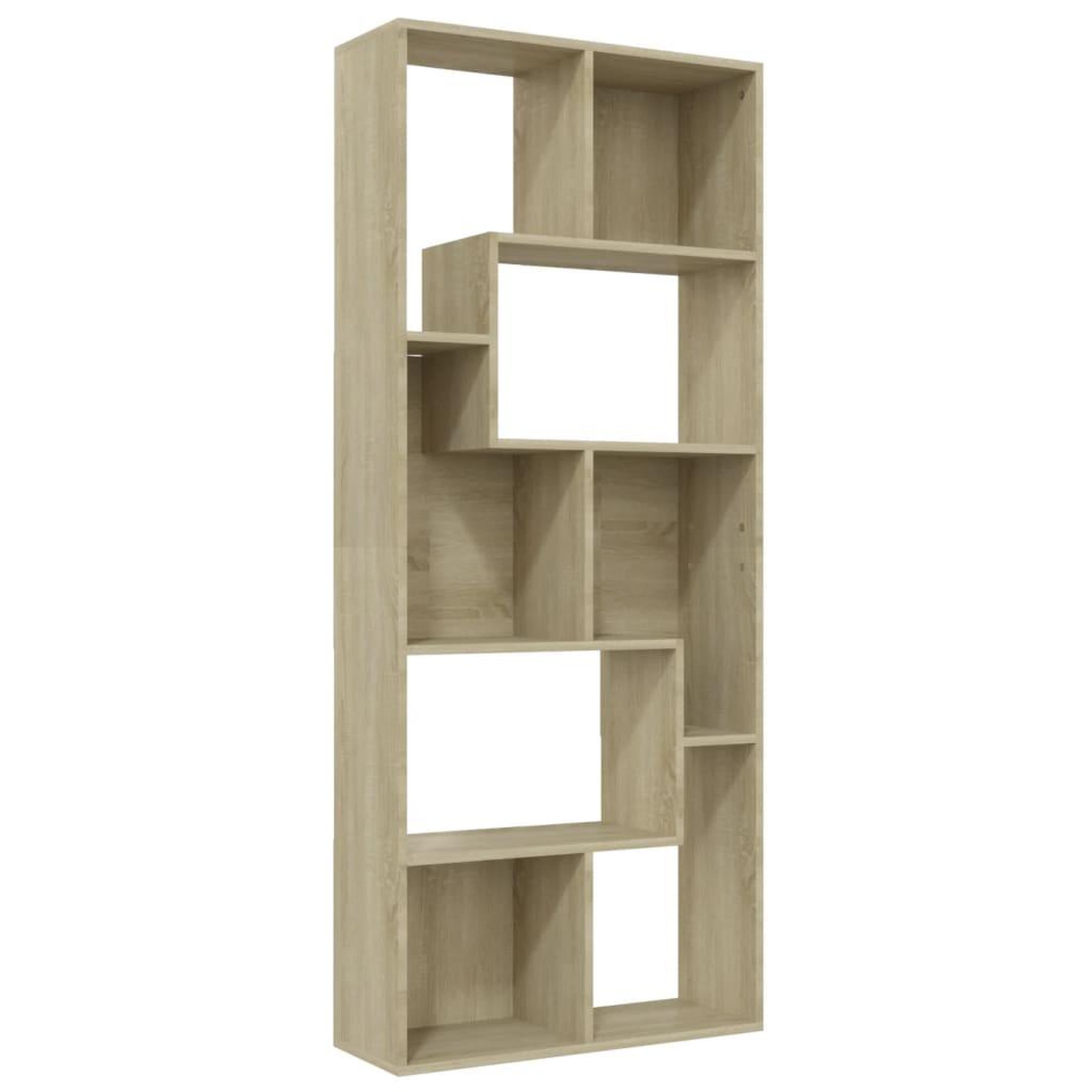 Voir la diapositive 2 : VIDAXL Bibliotheque Chene sonoma 67x24x161 cm Bois d'ingenierie