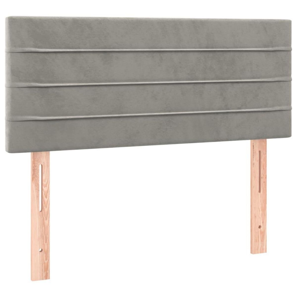 VIDAXL Tete de lit Gris clair 100x5x78/88 cm Velours