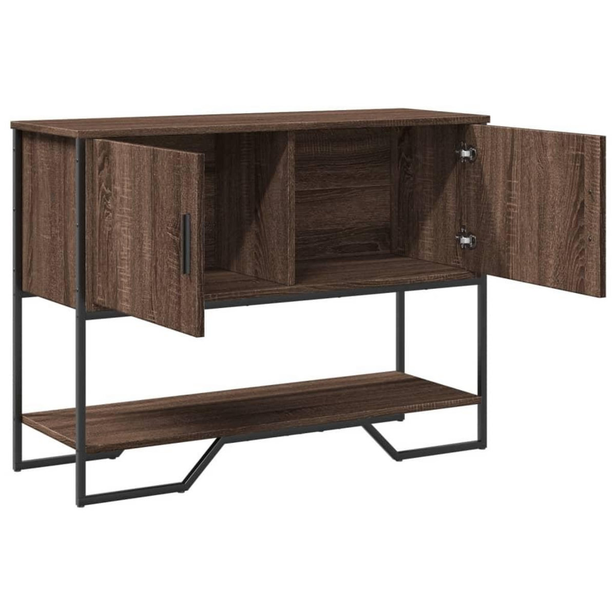VIDAXL Table console chene marron 100x35x74,5 cm bois d'ingenierie