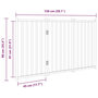 Voir la diapositive 6 : VIDAXL Barriere pour chien pliable 3 panneaux 150 cm bois sapin massif