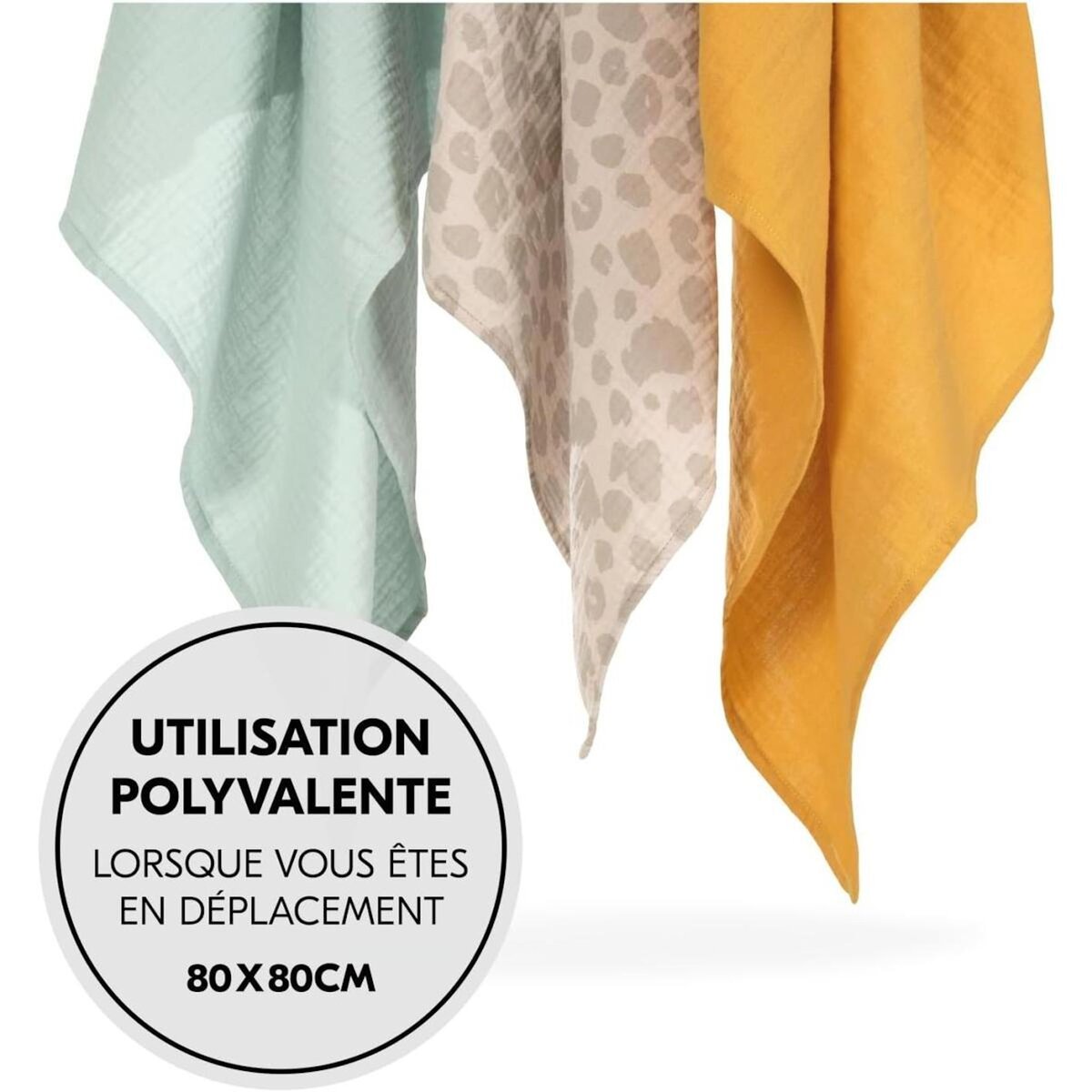 HAUCK Couverture cuddle N Clean 3Set 3 couleurs mix