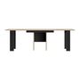 Voir la diapositive 5 : DIAGONE Table console extensible - DIAGONE - EXIT - Chene clair / Noir - Jusqu'a 14 couverts - 160/295 x 80 x 77 cm
