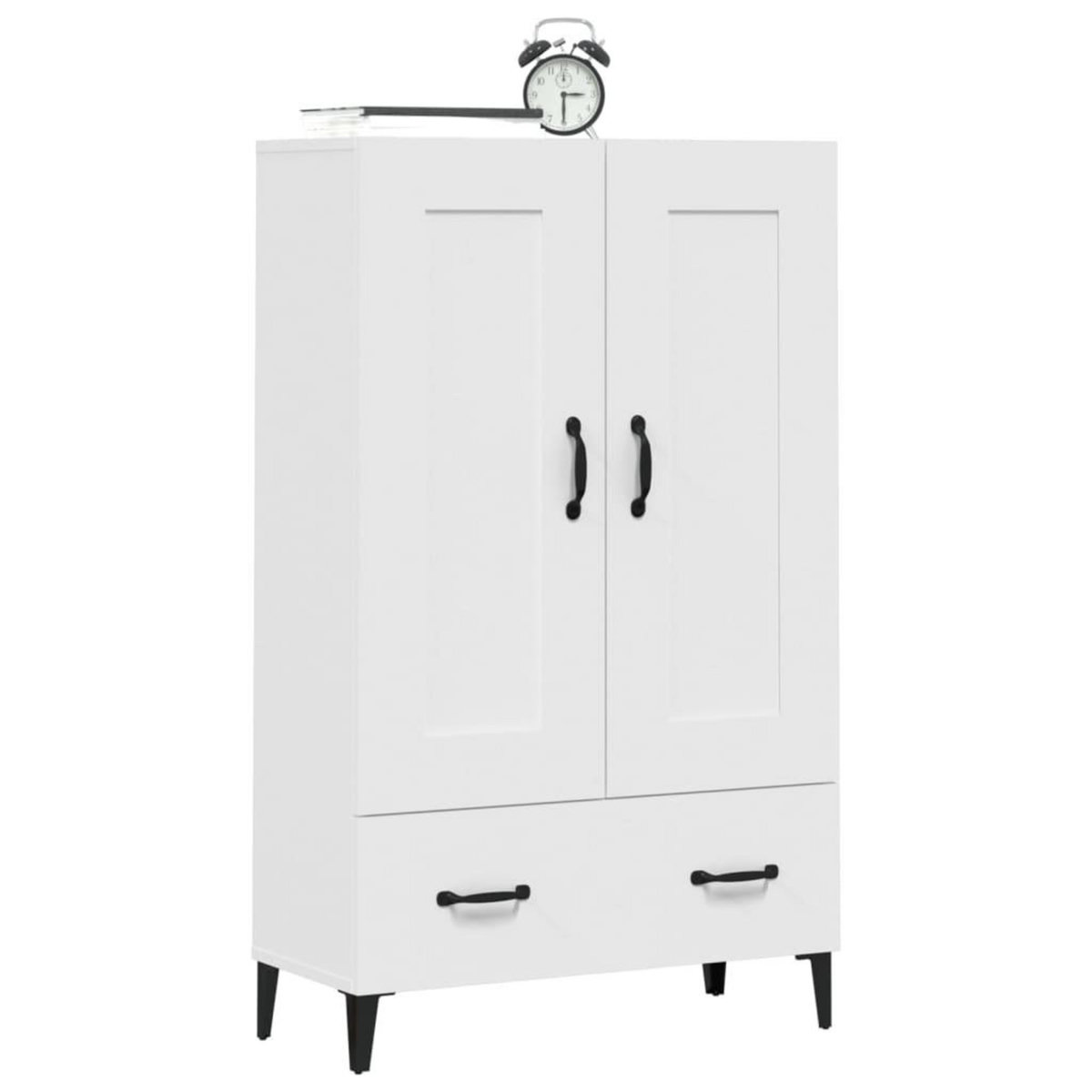 VIDAXL Buffet haut Blanc 70x31x115 cm Bois d'ingenierie