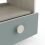 Voir la diapositive 8 : Chevet enfant 1 tiroir 1 niche L39cm NOLAN