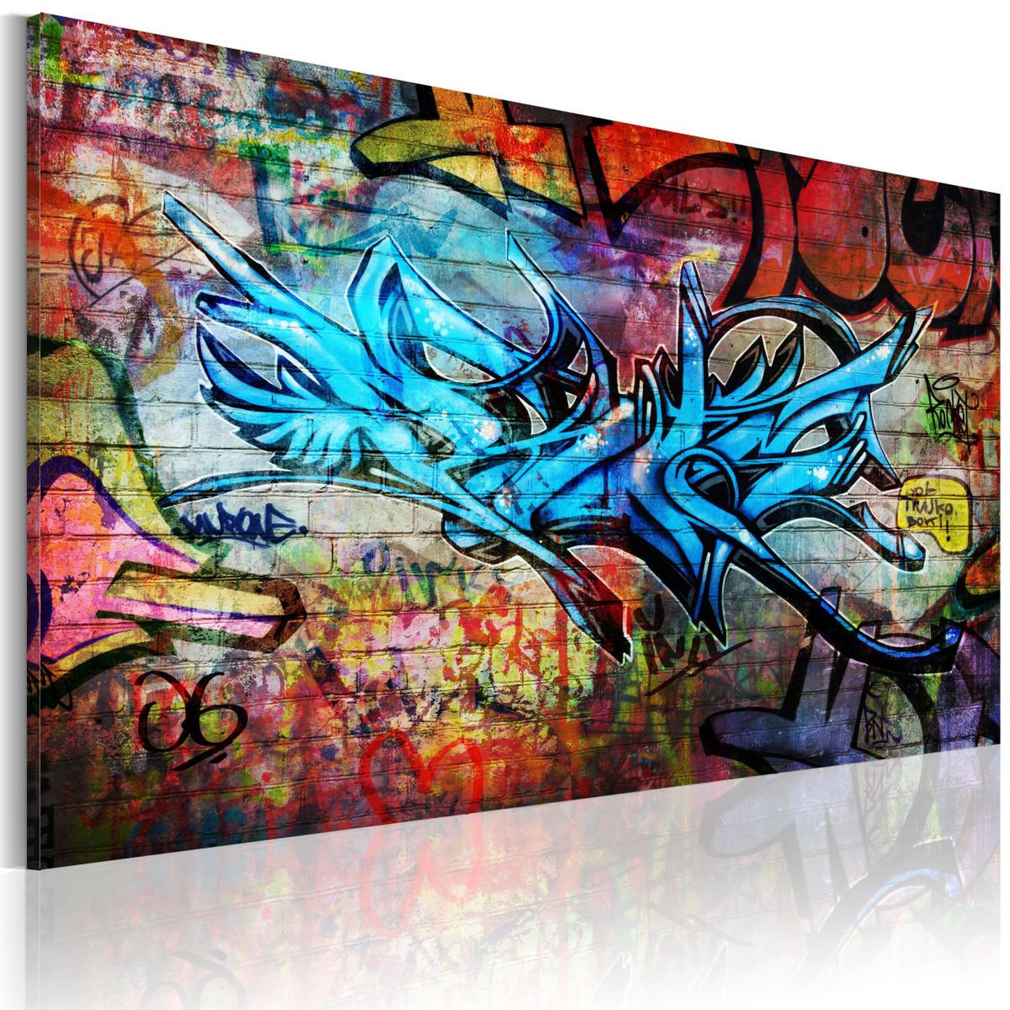 Paris Prix Tableau imprimé  anonymous graffiti. Coloris disponibles : Multicolore