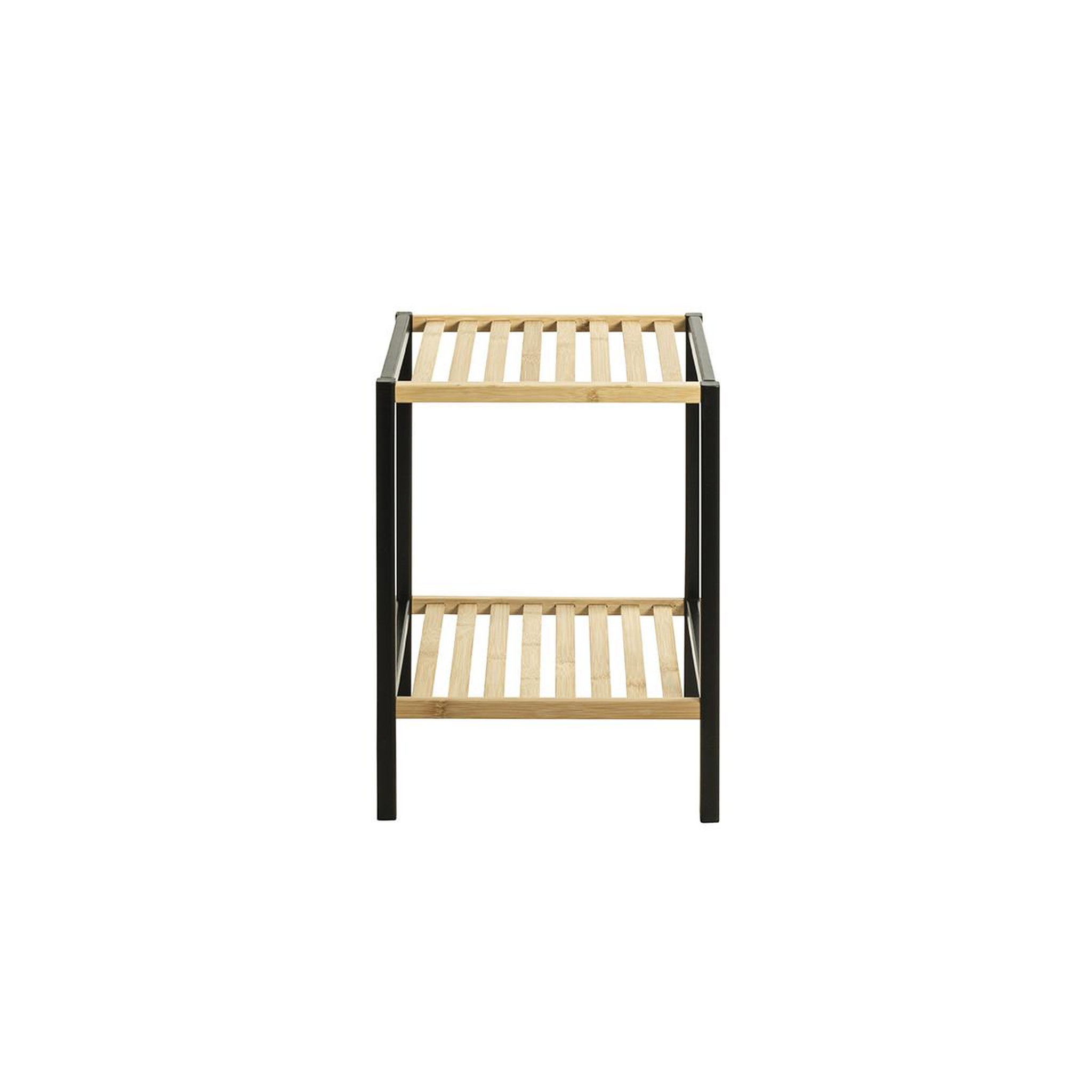 Voir la diapositive 2 : Paris Prix Étagère 2 niveaux en bambou  timmy  47cm naturel