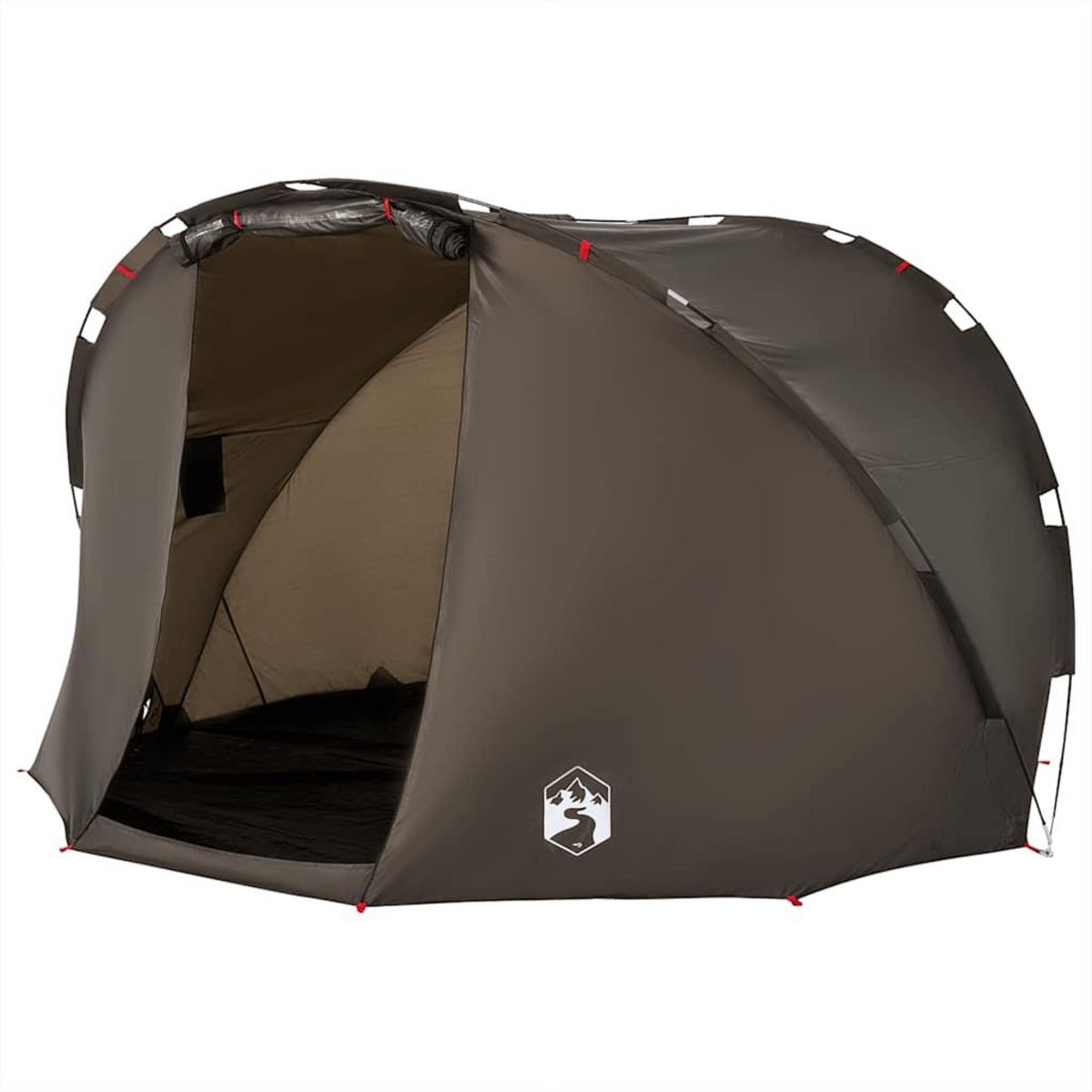 VIDAXL Tente de peche 5 personnes marron impermeable