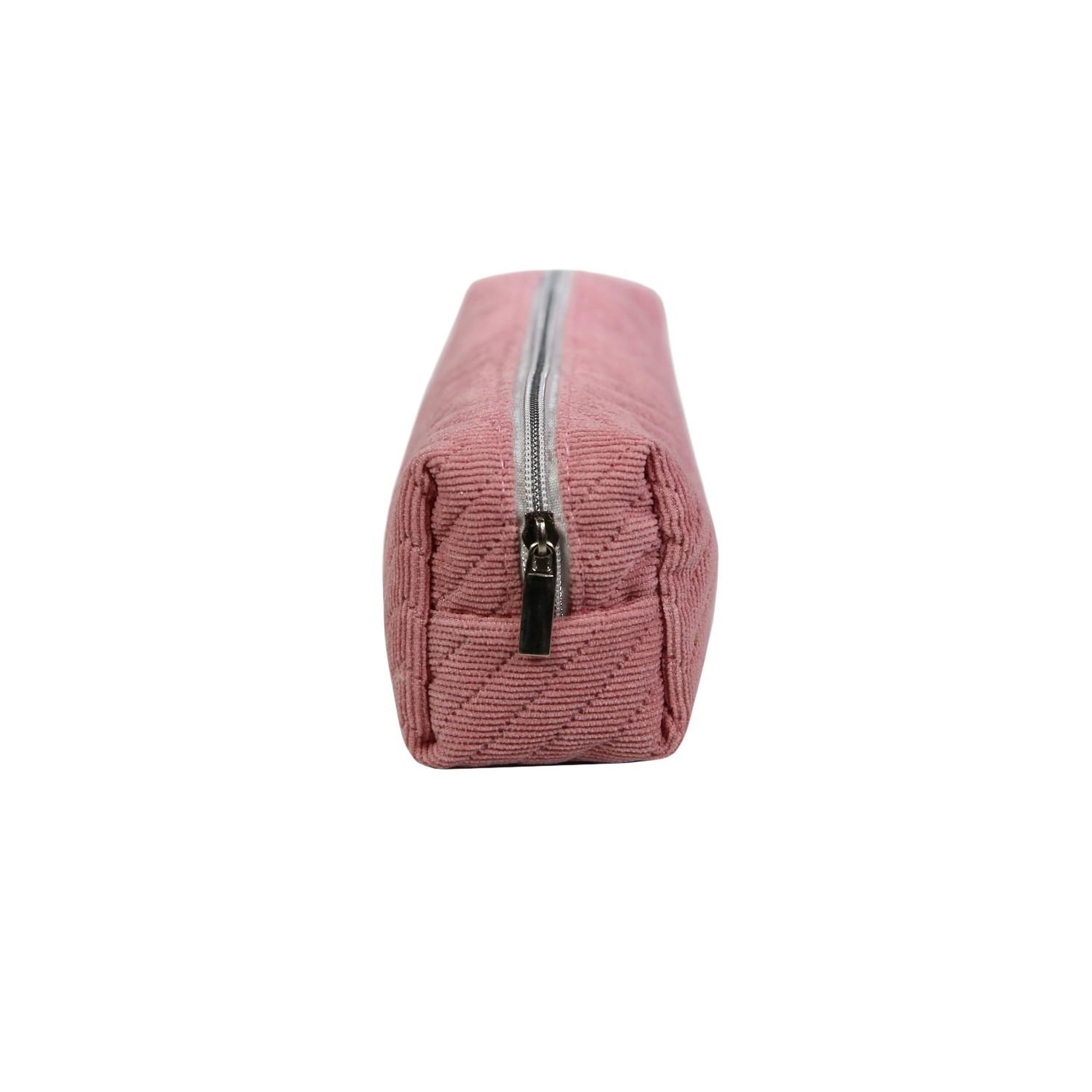 Voir la diapositive 3 : Bagtrotter BAGTROTTER Trousse scolaire carrée No Name Rose