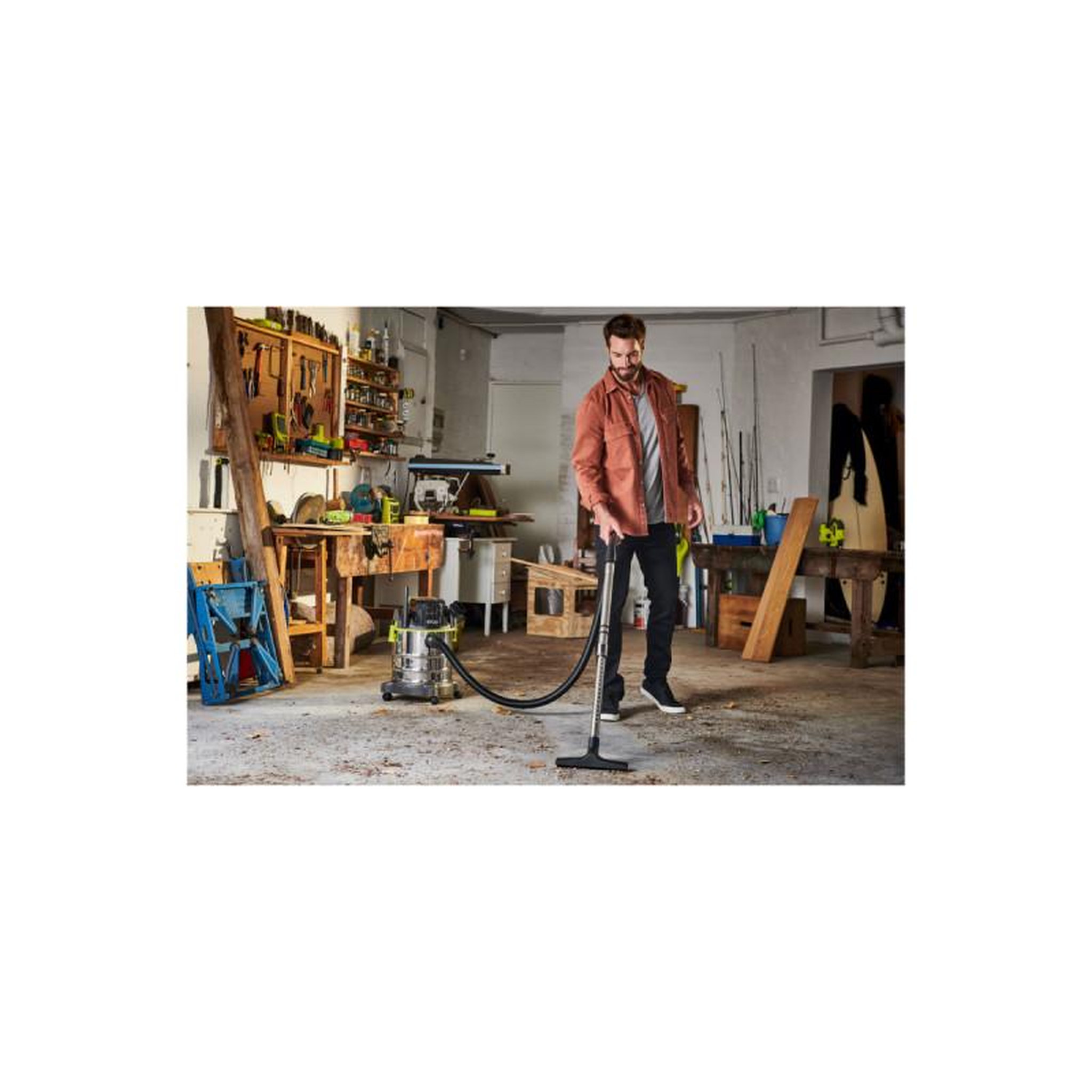 Voir la diapositive 2 : Ryobi Aspirateur eau et poussière RYOBI 18V One Plus - sans batterie ni chargeur R18WDV-0