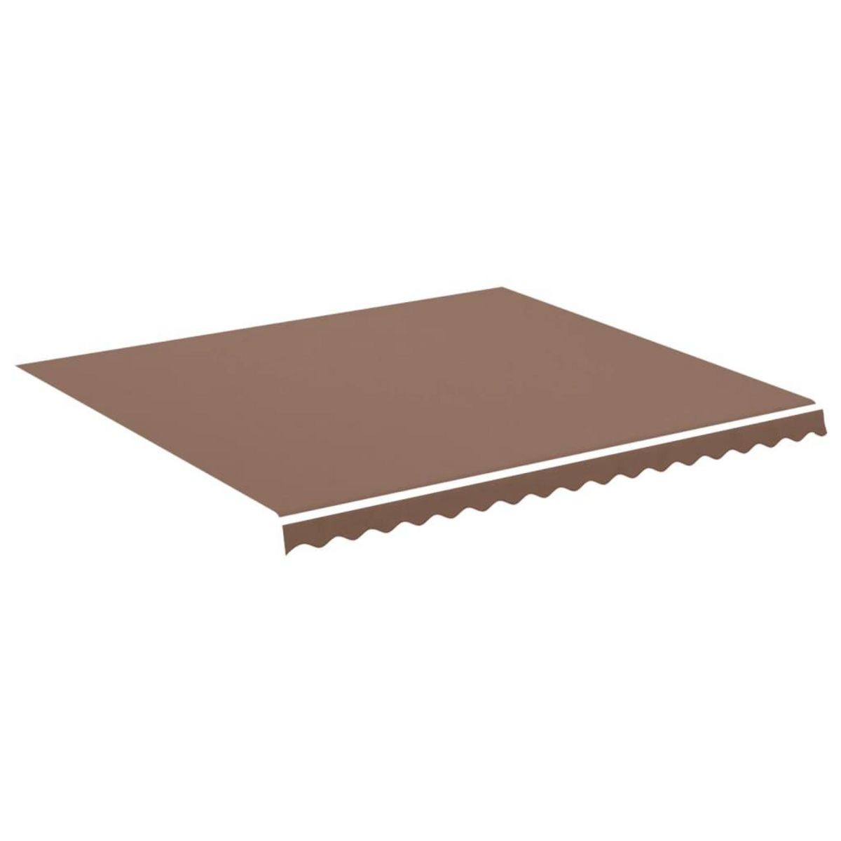 VIDAXL Tissu de remplacement pour auvent Marron 4x3,5 m