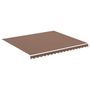 Voir la diapositive 2 : VIDAXL Tissu de remplacement pour auvent Marron 4x3,5 m