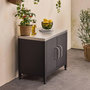 Voir la diapositive 3 : SWEEEK Meuble de cuisine extérieure en acier L80cm