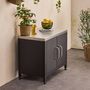 Voir la diapositive 3 : SWEEEK Meuble de cuisine extérieure en acier L80cm