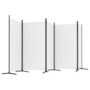 Voir la diapositive 5 : VIDAXL Cloison de separation 5 panneaux Blanc 433x180 cm Tissu