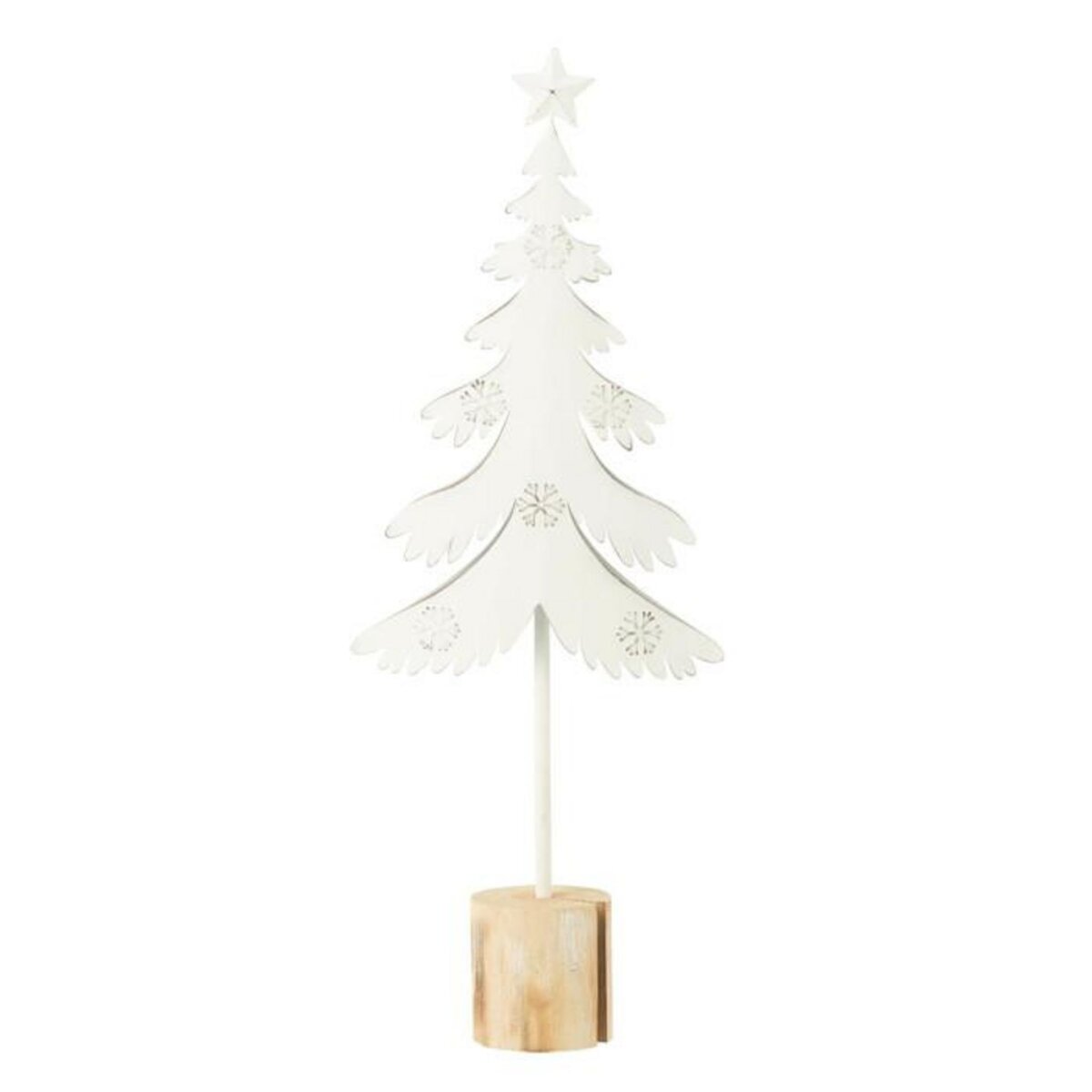 Paris Prix Sapin de Noël Déco sur Pied  Étoile  52cm Blanc