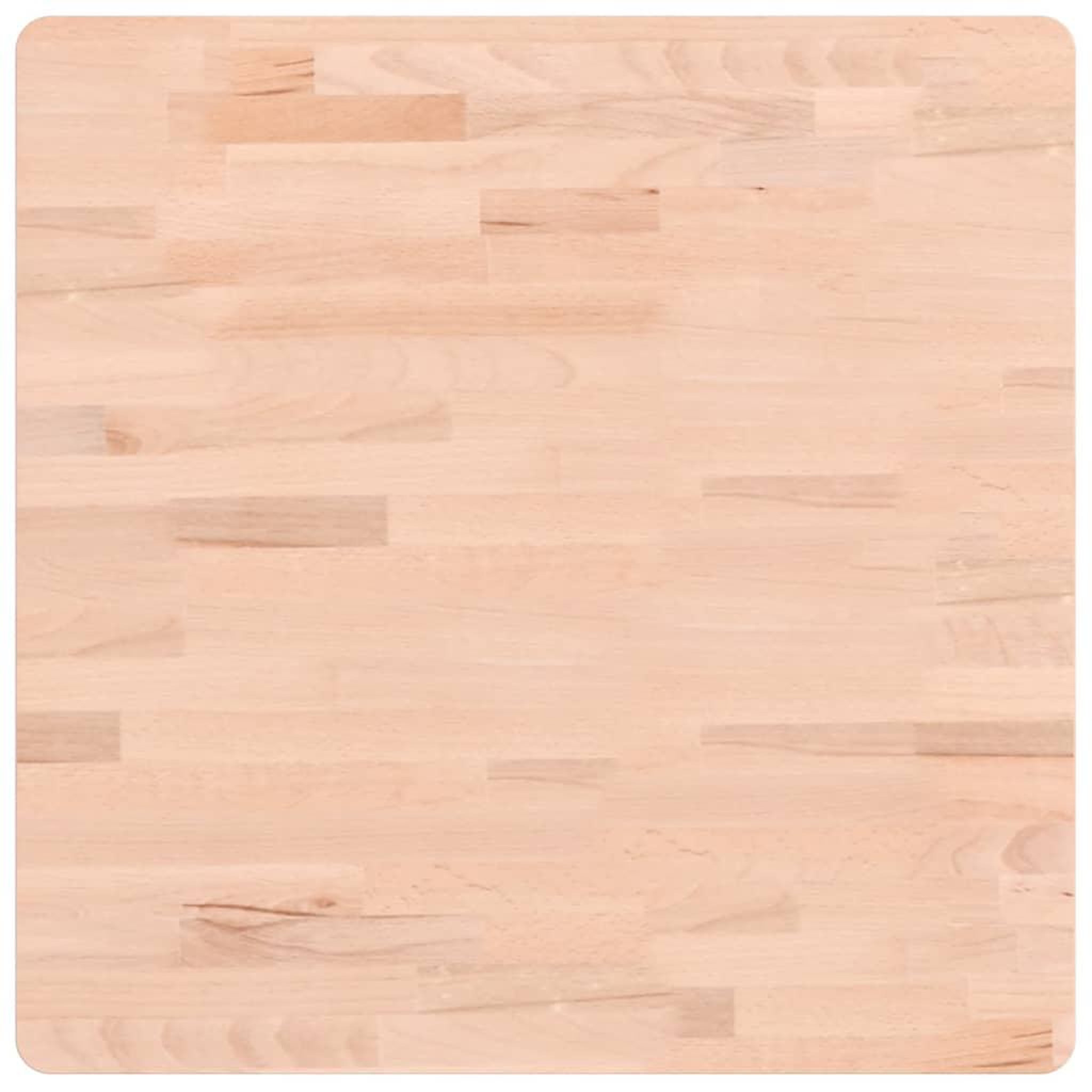 Voir la diapositive 2 : VIDAXL Dessus de table 60x60x1,5 cm carre bois massif de hetre