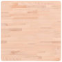 Voir la diapositive 2 : VIDAXL Dessus de table 60x60x1,5 cm carre bois massif de hetre