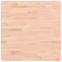 Voir la diapositive 2 : VIDAXL Dessus de table 60x60x1,5 cm carre bois massif de hetre