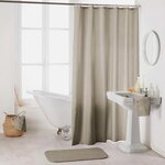 Paris Prix Rideau de Douche Uni  Essencia  180x200cm Taupe
