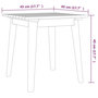 Voir la diapositive 6 : VIDAXL Mobilier de bistro 3 pcs Bois d'acacia solide