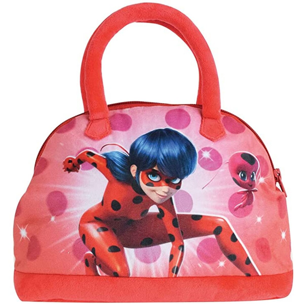 Fun House Miraculous Sac A Main Lady Bug +/-27 CM pour Enfant Fille, Rouge  pas cher 