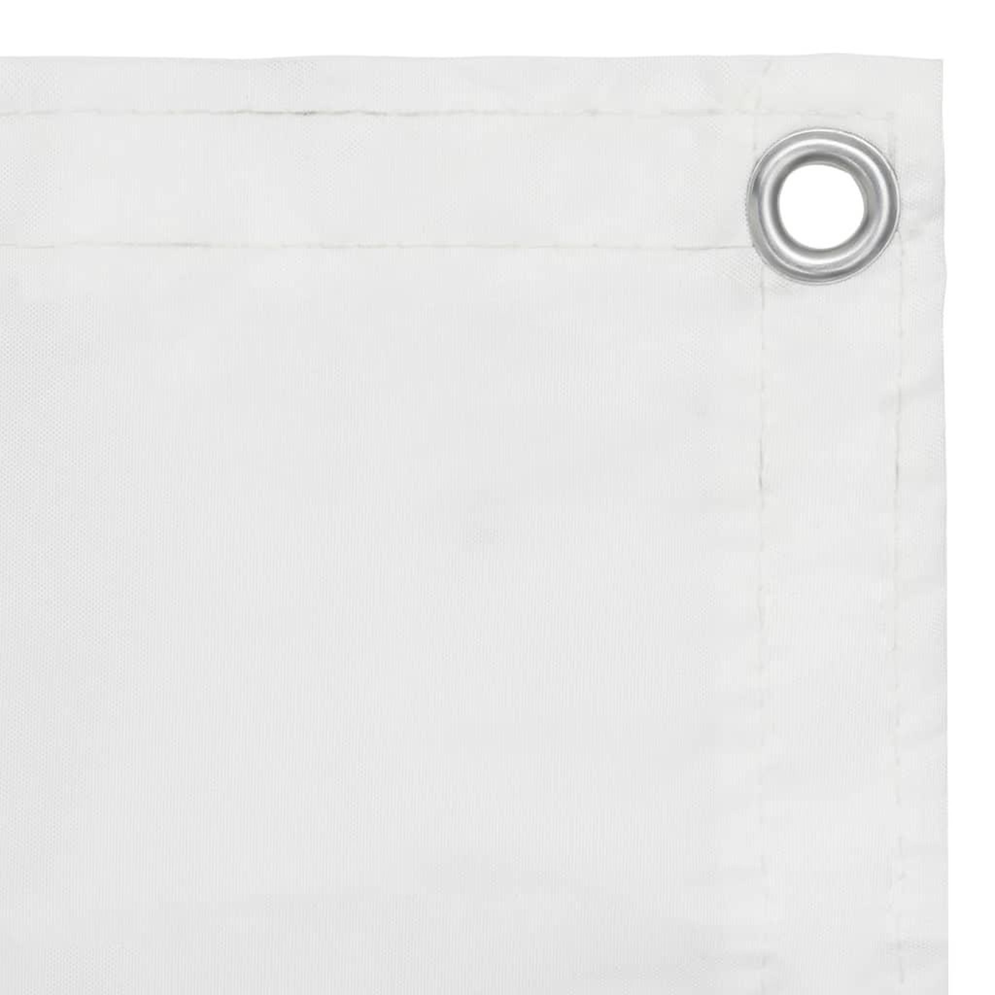 Voir la diapositive 2 : VIDAXL Ecran de balcon Blanc 75x600 cm Tissu Oxford