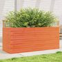 Voir la diapositive 1 : VIDAXL Jardiniere cire marron 110x40x46 cm bois de pin massif