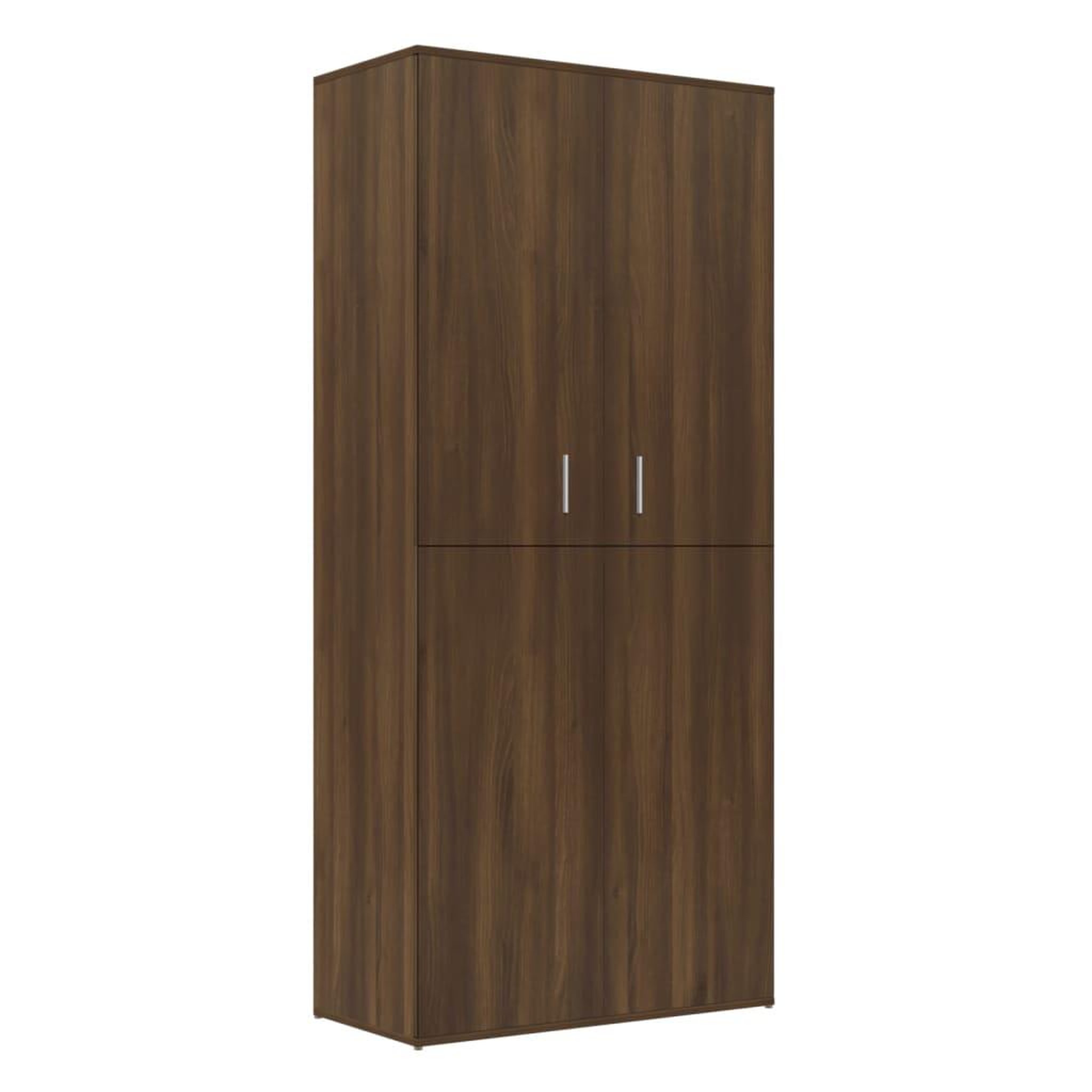 Voir la diapositive 2 : VIDAXL Armoire a chaussures chene marron 80x39x178cm bois d'ingenierie