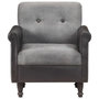 Voir la diapositive 2 : VIDAXL Chaise cabriolet noir cuir veritable et toile