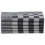 Voir la diapositive 5 : VIDAXL Ensemble de serviettes 50 pcs noir et blanc coton