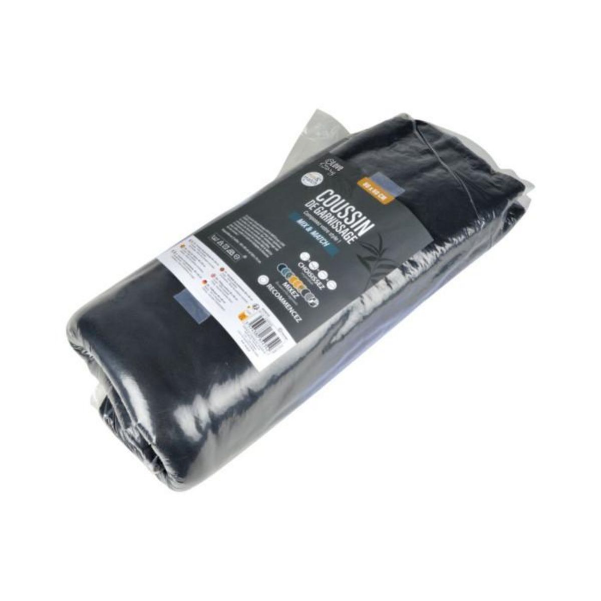 Paris Prix Coussin Pour Chien & Chat  Mix And Match  80cm Noir