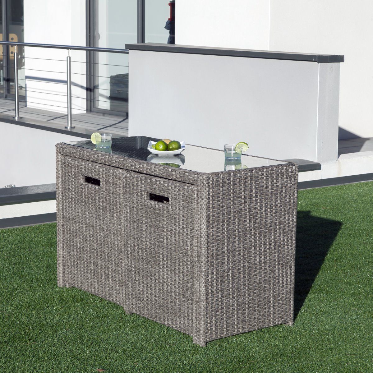 Salon de jardin encastrable 4 personnes LILAS