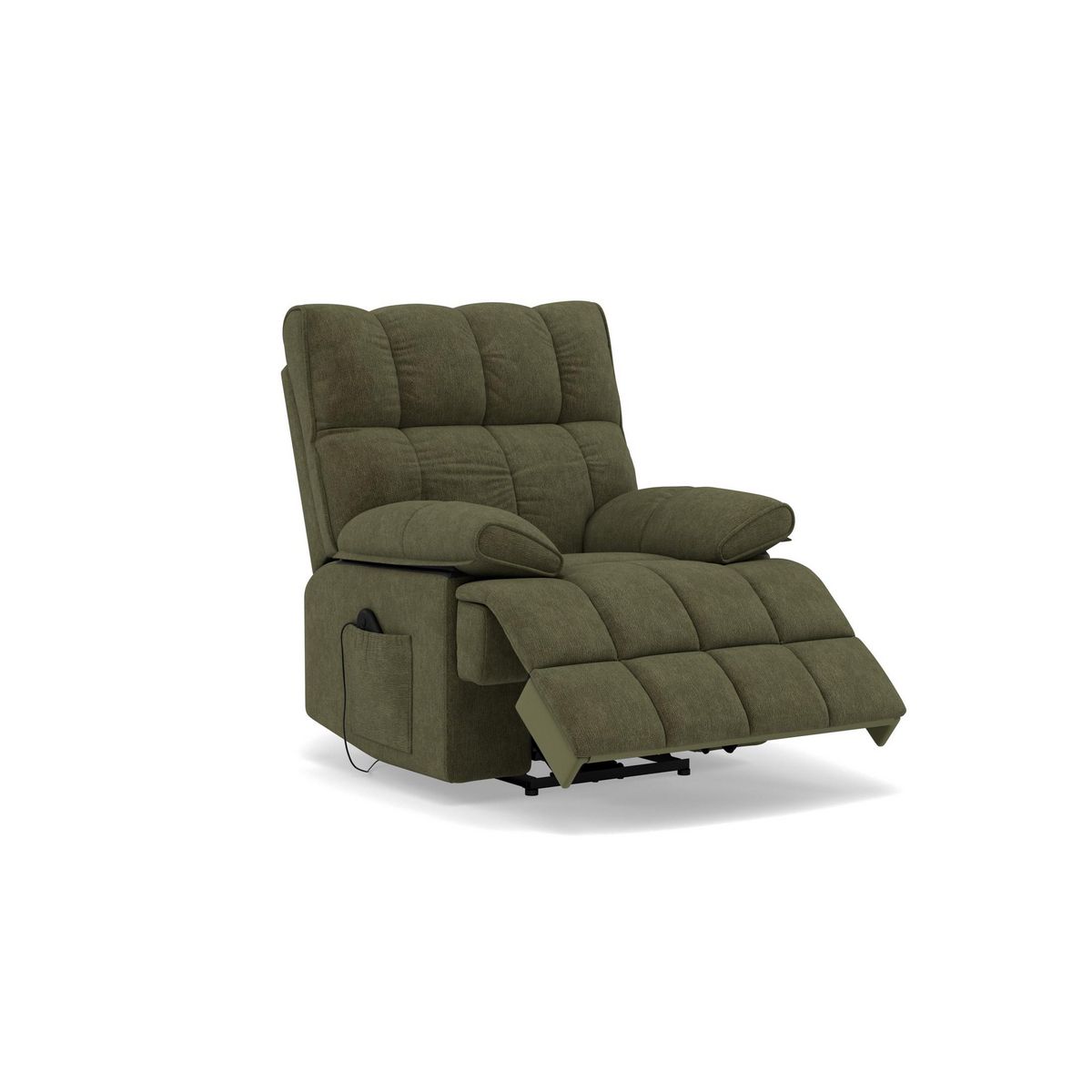 BEST MOBILIER Chandler - fauteuil relax électrique en velours texturé