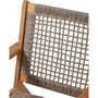 Voir la diapositive 5 : BORA Fauteuil de jardin bas en bois d'Acacia FSC et en résine tressée - BORA - l60xP76xH73 cm