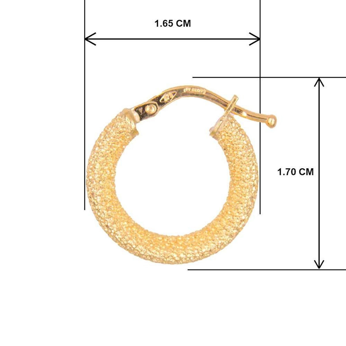 L'ATELIER D'AZUR Boucles d'Oreilles Créoles - Or Jaune