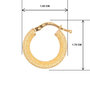 Voir la diapositive 3 : L'ATELIER D'AZUR Boucles d'Oreilles Créoles - Or Jaune